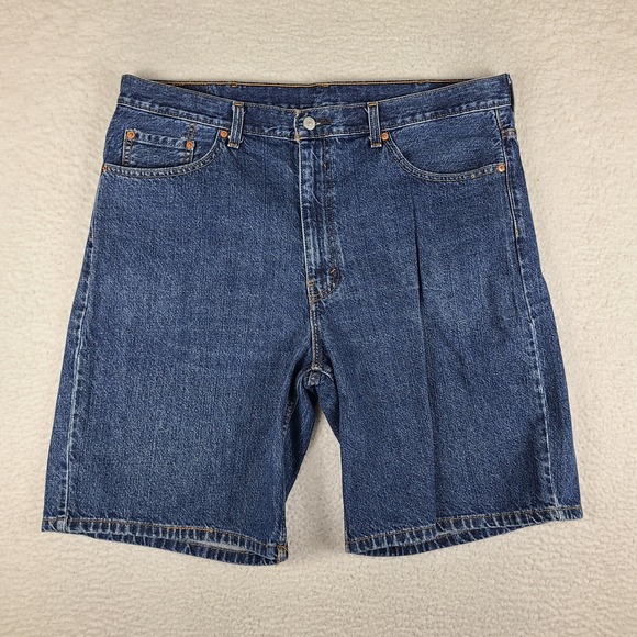 Levi's Other - Levi's 550‎ Shorts Mens 40 Blue Denim Jean 10" Inseam Casual Bermuda Baggy Loose